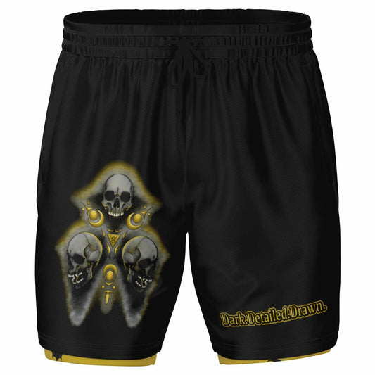 Golden Trifecta Men's 2-in-1 Shorts