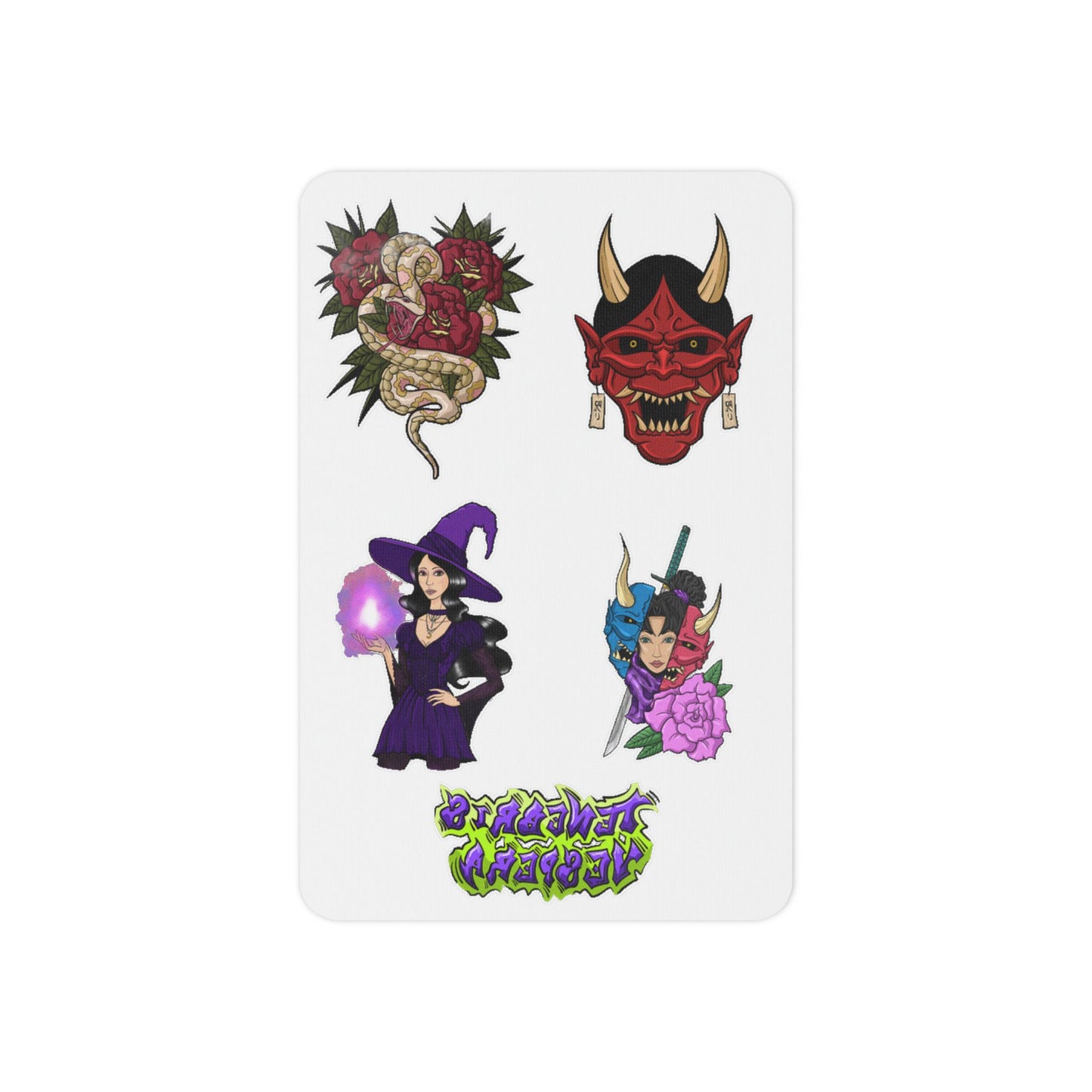 Temporary Tattoos of Various Designs S (2" x 3")