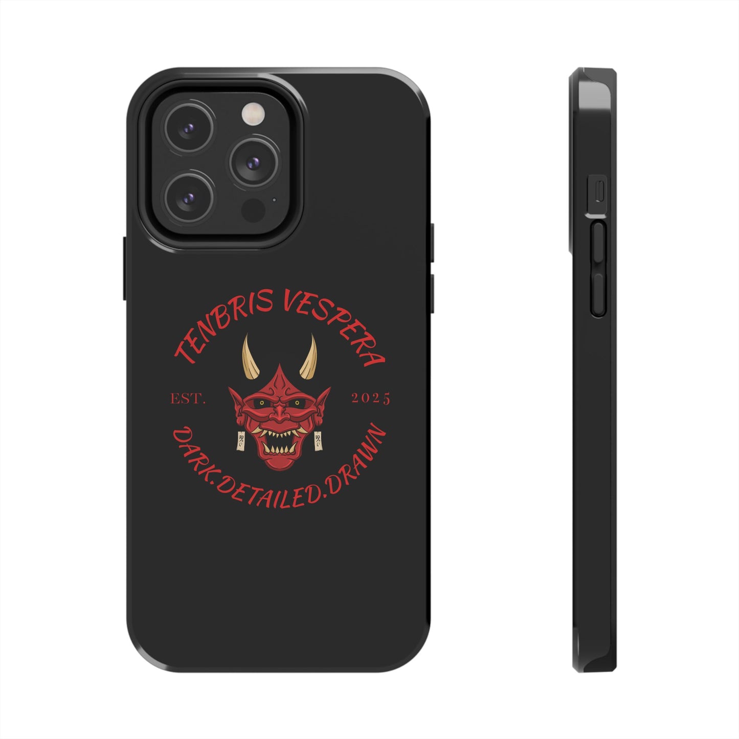 Red Oni Tough Phone Case iPhone 14 Pro Max