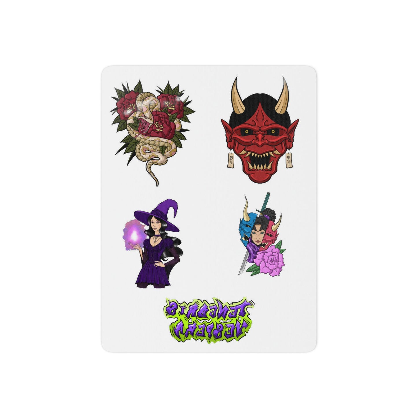 Temporary Tattoos of Various Designs M (3" x 4")