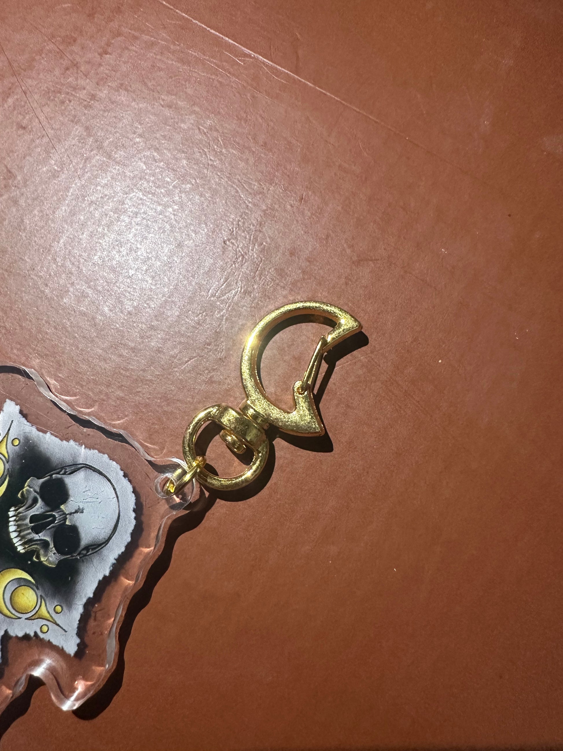 Golden Trifecta Acrylic Keychain